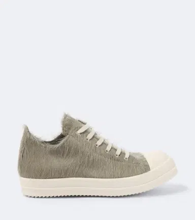 Rick Owens Low Sneaks calf hair sneakers | Thumbnail 2 Rick Owens Low Sneaks calf hair sneakers | Thumbnail 2