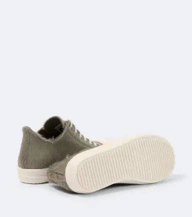 Rick Owens Low Sneaks calf hair sneakers | Thumbnail 4 Rick Owens Low Sneaks calf hair sneakers | Thumbnail 4