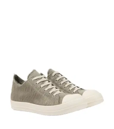 Rick Owens Low Sneaks calf hair sneakers | Thumbnail 1 Rick Owens Low Sneaks calf hair sneakers | Thumbnail 1