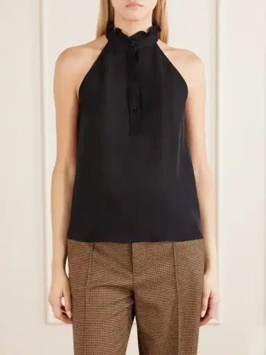 Nili Lotan Daniella Halter Silk-georgette Blouse | Thumbnail 3 Nili Lotan Daniella Halter Silk-georgette Blouse | Thumbnail 3