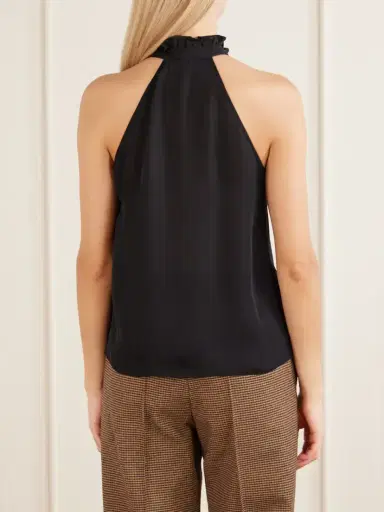 Nili Lotan Daniella Halter Silk-georgette Blouse | Thumbnail 4 Nili Lotan Daniella Halter Silk-georgette Blouse | Thumbnail 4