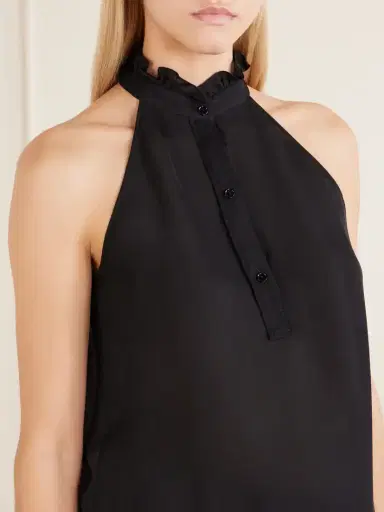 Nili Lotan Daniella Halter Silk-georgette Blouse | Thumbnail 5 Nili Lotan Daniella Halter Silk-georgette Blouse | Thumbnail 5