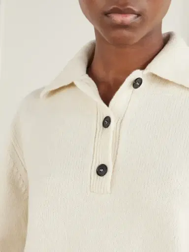 RÓHE Wool And Cashmere-blend Polo Sweater | Thumbnail 5 RÓHE Wool And Cashmere-blend Polo Sweater | Thumbnail 5