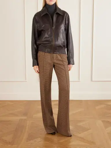 Nili Lotan Aime Leather Bomber Jacket | Thumbnail 2 Nili Lotan Aime Leather Bomber Jacket | Thumbnail 2