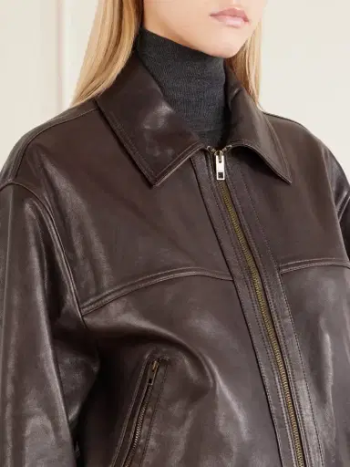 Nili Lotan Aime Leather Bomber Jacket | Thumbnail 5 Nili Lotan Aime Leather Bomber Jacket | Thumbnail 5