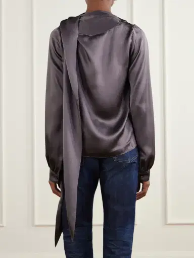 Acne Studios Silk-satin Blouse | Thumbnail 4 Acne Studios Silk-satin Blouse | Thumbnail 4