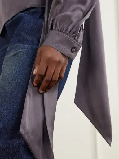Acne Studios Silk-satin Blouse | Thumbnail 5 Acne Studios Silk-satin Blouse | Thumbnail 5