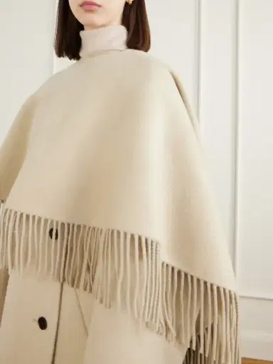 RÓHE Layered Fringed Wool And Alpaca-blend Coat | Thumbnail 5 RÓHE Layered Fringed Wool And Alpaca-blend Coat | Thumbnail 5