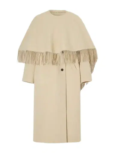 RÓHE Layered Fringed Wool And Alpaca-blend Coat | Thumbnail 1 RÓHE Layered Fringed Wool And Alpaca-blend Coat | Thumbnail 1