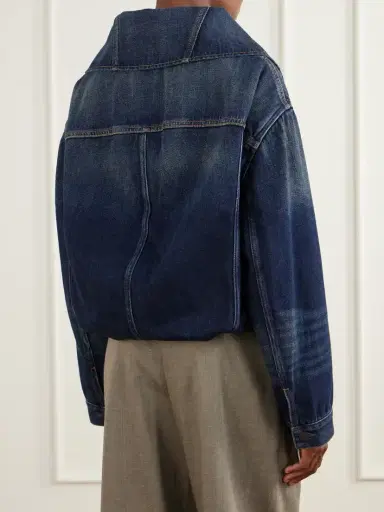 Acne Studios Gathered Denim Jacket | Thumbnail 4 Acne Studios Gathered Denim Jacket | Thumbnail 4