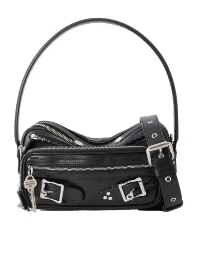 Acne Studios Camero Party Buckle-detailed Leather Shoulder Bag | Thumbnail 1 Acne Studios Camero Party Buckle-detailed Leather Shoulder Bag | Thumbnail 1