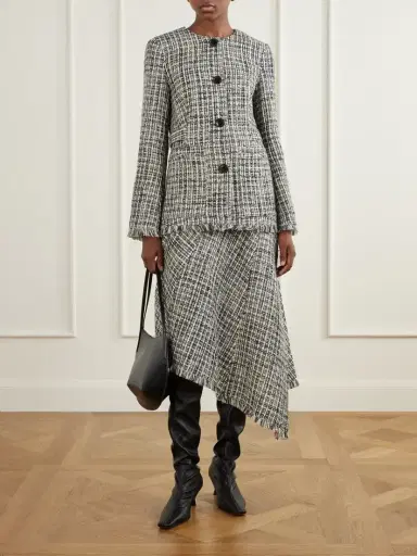 Proenza Schouler White Label Layne Tweed Midi Skirt | Thumbnail 2 Proenza Schouler White Label Layne Tweed Midi Skirt | Thumbnail 2