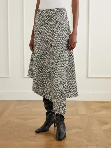 Proenza Schouler White Label Layne Tweed Midi Skirt | Thumbnail 3 Proenza Schouler White Label Layne Tweed Midi Skirt | Thumbnail 3
