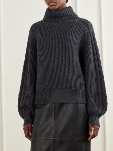 Joseph Alodina Ribbed Wool Turtleneck Sweater | Thumbnail 3 Joseph Alodina Ribbed Wool Turtleneck Sweater | Thumbnail 3