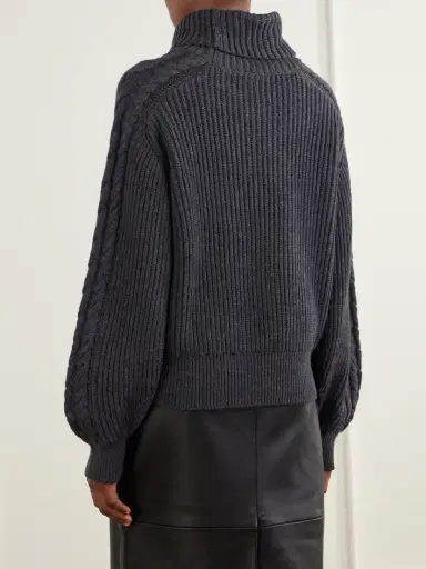 Joseph Alodina Ribbed Wool Turtleneck Sweater | Thumbnail 4 Joseph Alodina Ribbed Wool Turtleneck Sweater | Thumbnail 4