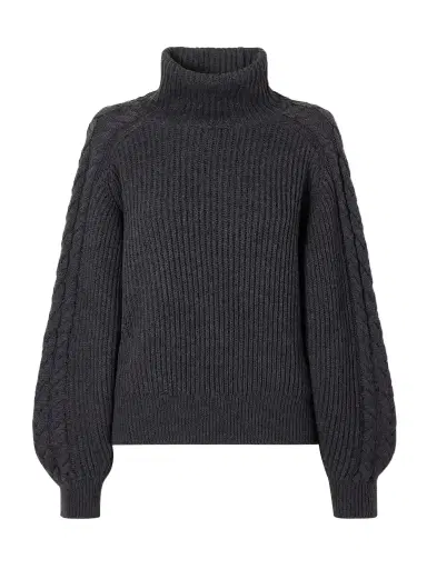 Joseph Alodina Ribbed Wool Turtleneck Sweater | Thumbnail 1 Joseph Alodina Ribbed Wool Turtleneck Sweater | Thumbnail 1