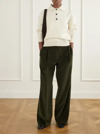 RÓHE Ted Cotton-corduroy Wide-leg Pants | Thumbnail 2 RÓHE Ted Cotton-corduroy Wide-leg Pants | Thumbnail 2