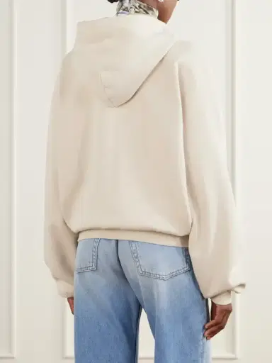 Acne Studios Embroidered Cotton Zip-up Hoodie | Thumbnail 4 Acne Studios Embroidered Cotton Zip-up Hoodie | Thumbnail 4