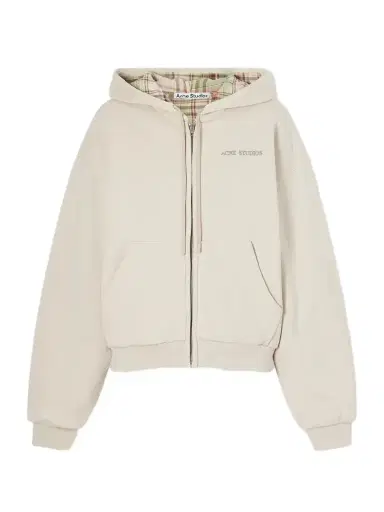 Acne Studios Embroidered Cotton Zip-up Hoodie | Thumbnail 1 Acne Studios Embroidered Cotton Zip-up Hoodie | Thumbnail 1