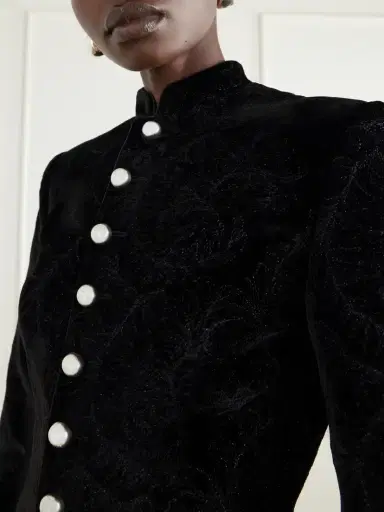 Ann Demeulemeester Yana Paisely-embroidered Velvet Jacket | Thumbnail 5 Ann Demeulemeester Yana Paisely-embroidered Velvet Jacket | Thumbnail 5