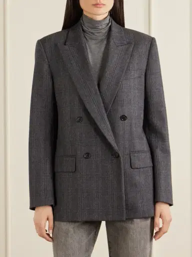 Nili Lotan Leston Checked Wool-blend Blazer | Thumbnail 3 Nili Lotan Leston Checked Wool-blend Blazer | Thumbnail 3