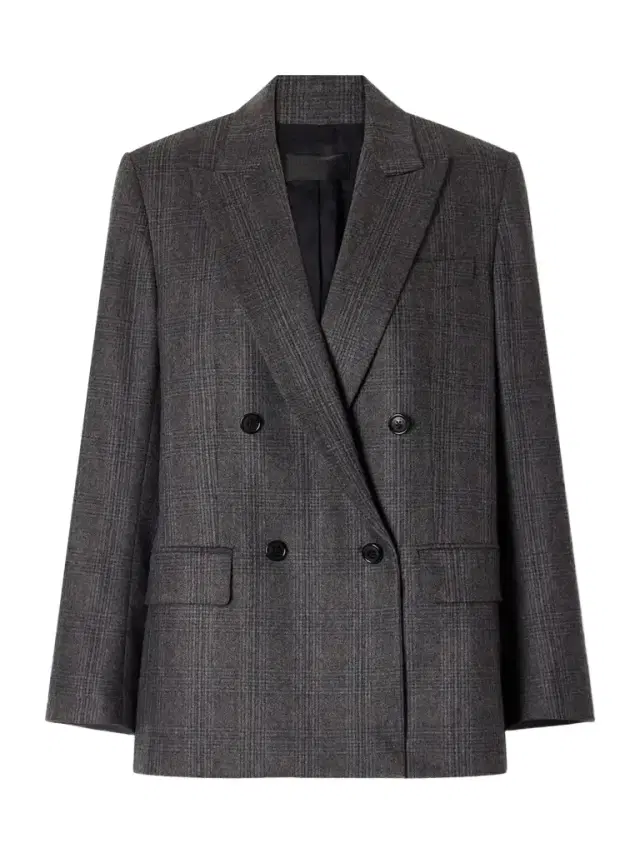 Leston Checked Wool-blend Blazer Leston Checked Wool-blend Blazer