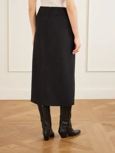 Nili Lotan Mariha Wool Midi Skirt | Thumbnail 4 Nili Lotan Mariha Wool Midi Skirt | Thumbnail 4