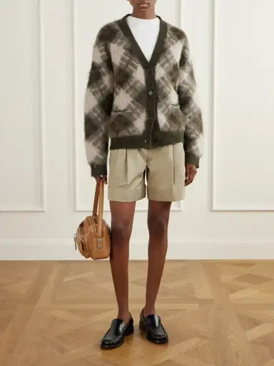 Acne Studios Katch Intarsia Mohair Wool-blend Cardigan | Thumbnail 2 Acne Studios Katch Intarsia Mohair Wool-blend Cardigan | Thumbnail 2