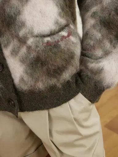 Acne Studios Katch Intarsia Mohair Wool-blend Cardigan | Thumbnail 5 Acne Studios Katch Intarsia Mohair Wool-blend Cardigan | Thumbnail 5