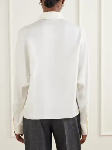 RÓHE Double-breasted Silk-satin Blouse | Thumbnail 4 RÓHE Double-breasted Silk-satin Blouse | Thumbnail 4