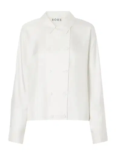 RÓHE Double-breasted Silk-satin Blouse | Thumbnail 1 RÓHE Double-breasted Silk-satin Blouse | Thumbnail 1