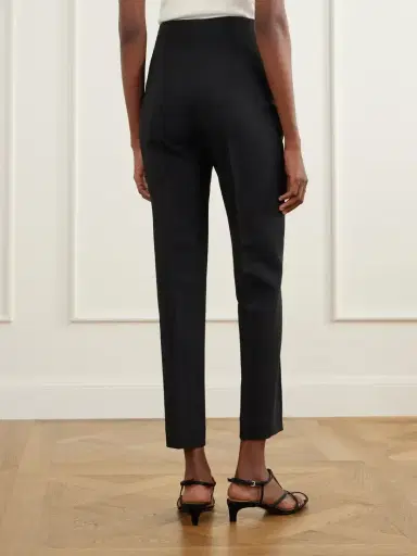 RÓHE Pintucked Grain De Poudre Slim-fit Pants | Thumbnail 4 RÓHE Pintucked Grain De Poudre Slim-fit Pants | Thumbnail 4