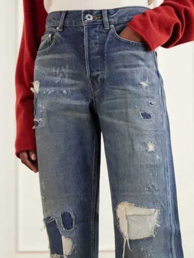 JW Anderson Distressed Mid-rise Straight-leg Jeans | Thumbnail 5 JW Anderson Distressed Mid-rise Straight-leg Jeans | Thumbnail 5