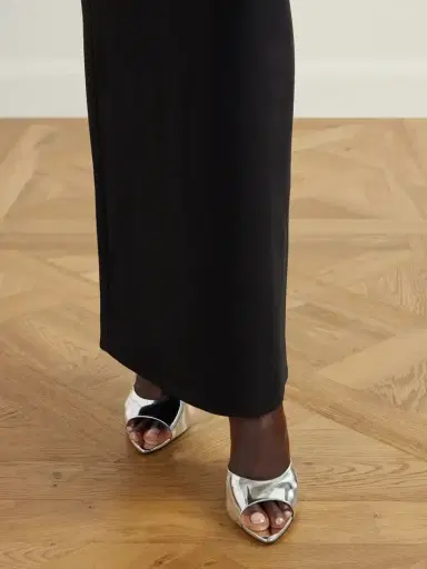 Aquazzura Bisous 95 Metallic Leather Wedge Sandals | Thumbnail 2 Aquazzura Bisous 95 Metallic Leather Wedge Sandals | Thumbnail 2
