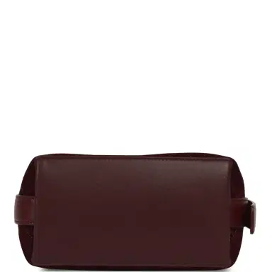 Chanel Chanel Small "CC Loop" Drawstring Bucket Bag with Leather Strap Dark Burgundy Suede, Calfskin Gold Hardware | Thumbnail 8 Chanel Chanel Small "CC Loop" Drawstring Bucket Bag with Leather Strap Dark Burgundy Suede, Calfskin Gold Hardware | Thumbnail 8