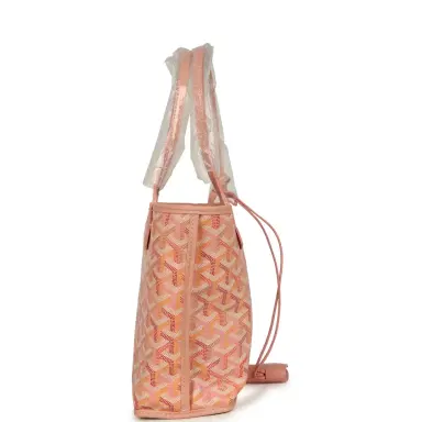 goyard Goyard Goyardine Anjou Powder Pink Mini Bag Palladium Hardware | Thumbnail 3 goyard Goyard Goyardine Anjou Powder Pink Mini Bag Palladium Hardware | Thumbnail 3