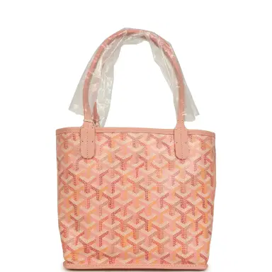 goyard Goyard Goyardine Anjou Powder Pink Mini Bag Palladium Hardware | Thumbnail 4 goyard Goyard Goyardine Anjou Powder Pink Mini Bag Palladium Hardware | Thumbnail 4