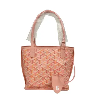 goyard Goyard Goyardine Anjou Powder Pink Mini Bag Palladium Hardware | Thumbnail 1 goyard Goyard Goyardine Anjou Powder Pink Mini Bag Palladium Hardware | Thumbnail 1