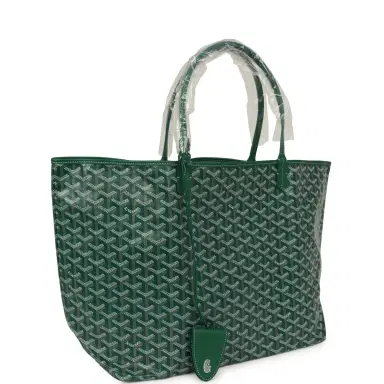 goyard Goyard Goyardine Green Saint Louis GM Tote Bag Palladium Hardware | Thumbnail 2 goyard Goyard Goyardine Green Saint Louis GM Tote Bag Palladium Hardware | Thumbnail 2