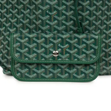 goyard Goyard Goyardine Green Saint Louis GM Tote Bag Palladium Hardware | Thumbnail 7 goyard Goyard Goyardine Green Saint Louis GM Tote Bag Palladium Hardware | Thumbnail 7