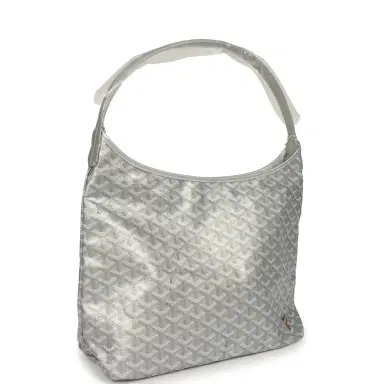 goyard Goyard Goyardine Silver Metallic Boheme Hobo Palladium Hardware | Thumbnail 2 goyard Goyard Goyardine Silver Metallic Boheme Hobo Palladium Hardware | Thumbnail 2