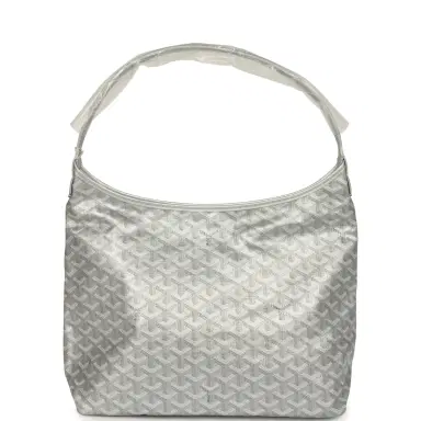 goyard Goyard Goyardine Silver Metallic Boheme Hobo Palladium Hardware | Thumbnail 4 goyard Goyard Goyardine Silver Metallic Boheme Hobo Palladium Hardware | Thumbnail 4