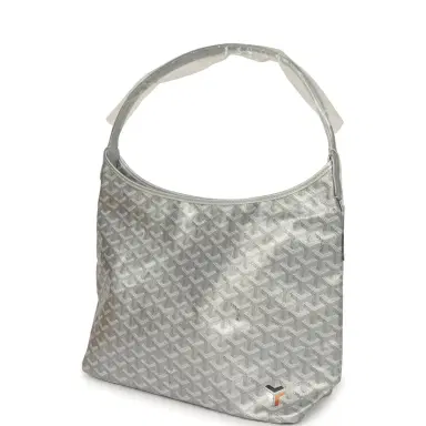 goyard Goyard Goyardine Silver Metallic Boheme Hobo Palladium Hardware | Thumbnail 5 goyard Goyard Goyardine Silver Metallic Boheme Hobo Palladium Hardware | Thumbnail 5