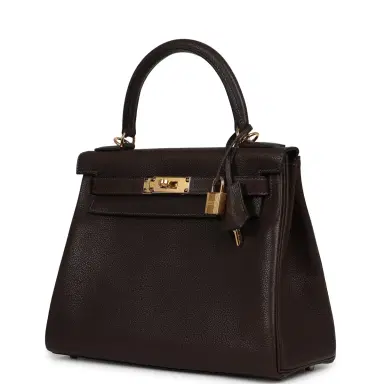 HERMÈS Hermes Kelly Retourne 28 Ebene Barenia Faubourg Gold Hardware | Thumbnail 5 HERMÈS Hermes Kelly Retourne 28 Ebene Barenia Faubourg Gold Hardware | Thumbnail 5