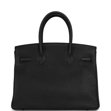 HERMÈS Pre-owned Hermes Birkin 30 Black Togo Gold Hardware | Thumbnail 4 HERMÈS Pre-owned Hermes Birkin 30 Black Togo Gold Hardware | Thumbnail 4