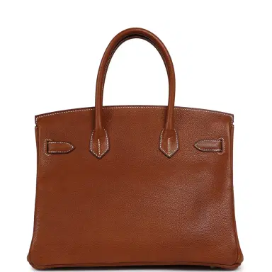 HERMÈS Pre-owned Hermes Birkin 30 Fauve Barenia Faubourg Palladium Hardware | Thumbnail 4 HERMÈS Pre-owned Hermes Birkin 30 Fauve Barenia Faubourg Palladium Hardware | Thumbnail 4