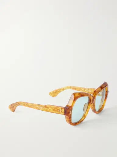 Jacques Marie Mage Perreti butterfly-frame acetate sunglasses - yellow - One Size | Thumbnail 3 Jacques Marie Mage Perreti butterfly-frame acetate sunglasses - yellow - One Size | Thumbnail 3