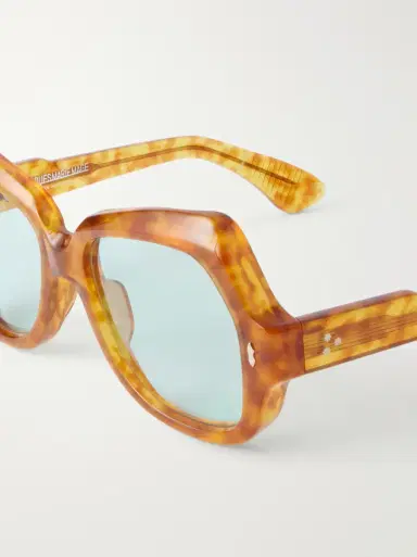 Jacques Marie Mage Perreti butterfly-frame acetate sunglasses - yellow - One Size | Thumbnail 4 Jacques Marie Mage Perreti butterfly-frame acetate sunglasses - yellow - One Size | Thumbnail 4