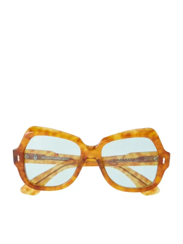 Perreti butterfly-frame acetate sunglasses - yellow - One Size Perreti butterfly-frame acetate sunglasses - yellow - One Size