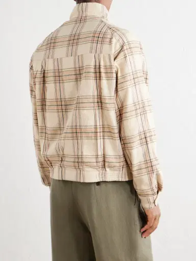 Kardo Stanley Embroidered Checked Cotton Bomber Jacket - Men | Thumbnail 4 Kardo Stanley Embroidered Checked Cotton Bomber Jacket - Men | Thumbnail 4